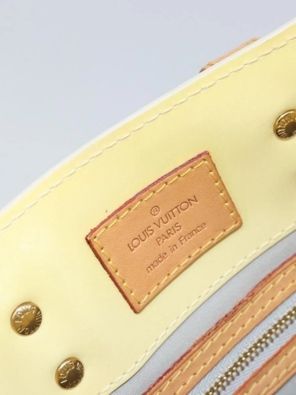 LOUIS VUITTON Monogram Vernis Reade PM Hand Bag Gris M91145 LV Auth ep13110 - Picture 10 of 16